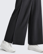 G4Free - ShiftReady Side Slit High-Rise Wide Leg Ankle Pants -GF25J403AA-S