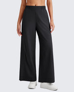 G4Free - ShiftReady Side Slit High-Rise Wide Leg Ankle Pants -GF25J403AA-S
