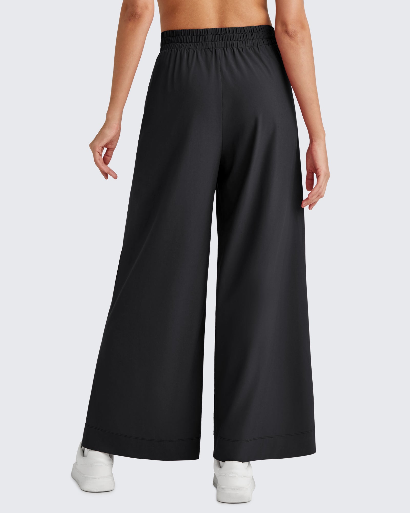 G4Free - ShiftReady Side Slit High-Rise Wide Leg Ankle Pants -GF25J403AA-S