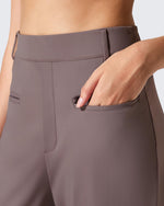 G4Free - ShiftReady Slit Pockets Elastic Waist Straight Leg Work Pants -GF25D541AF-XS