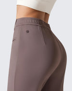 G4Free - ShiftReady Slit Pockets Elastic Waist Straight Leg Work Pants -GF25D541AF-XS