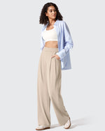 G4Free - ShiftReady Two Front Pleated Wide Leg Dress Pants -GF25J677AF-XS