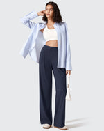 G4Free - ShiftReady Two Front Pleated Wide Leg Dress Pants -GF25J677AF-XS
