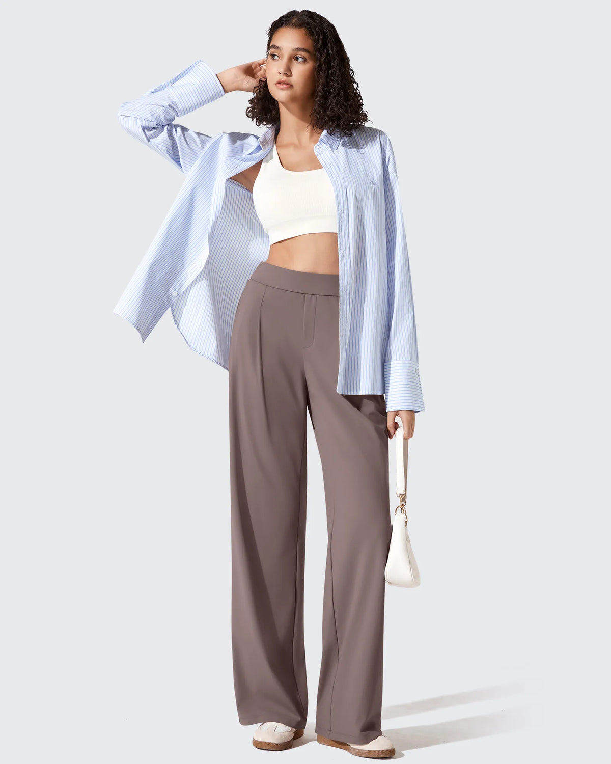 G4Free - ShiftReady Two Front Pleated Wide Leg Dress Pants -GF25J677AF-XS