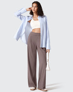 G4Free - ShiftReady Two Front Pleated Wide Leg Dress Pants -GF25J677AF-XS