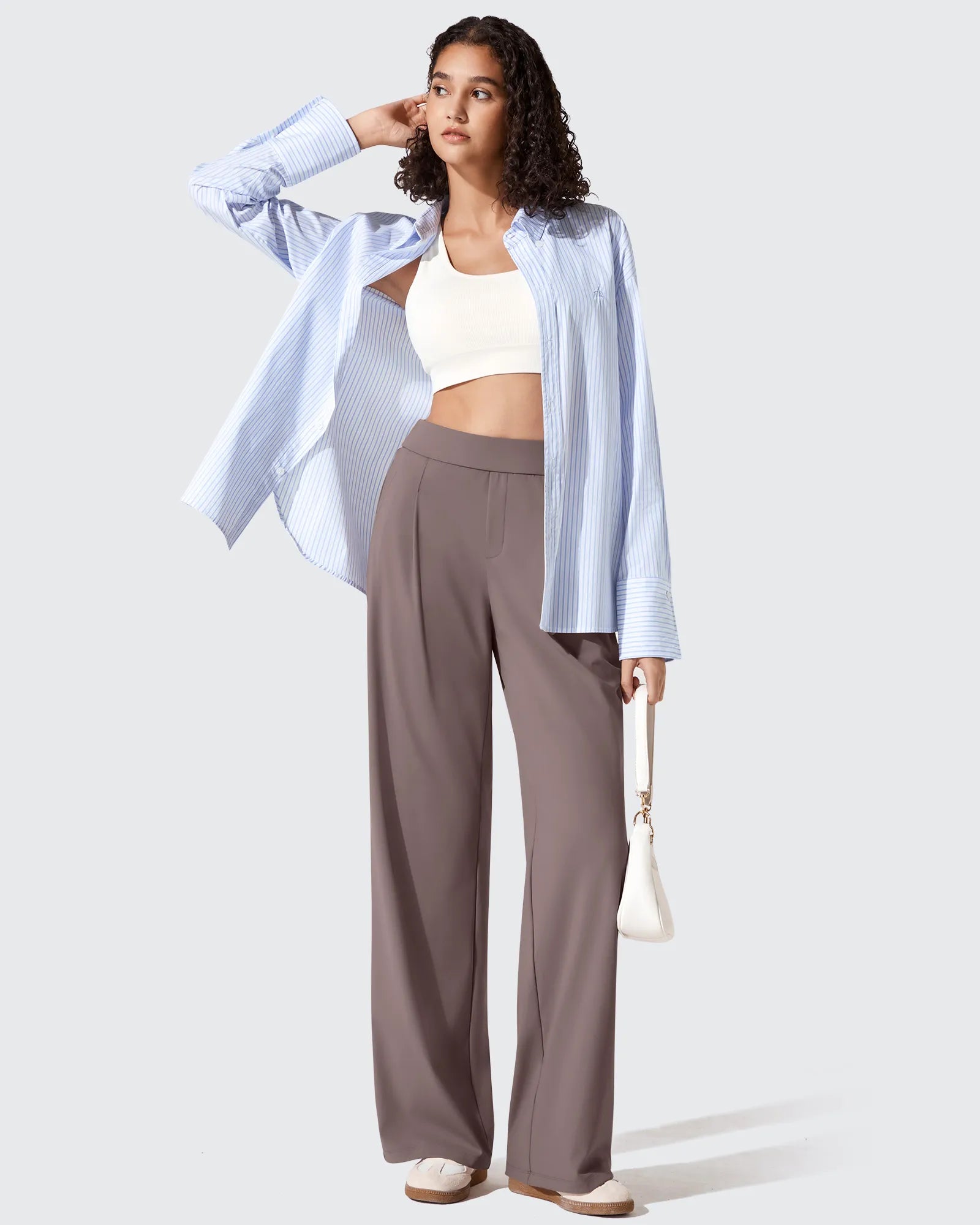 G4Free - ShiftReady Two Front Pleated Wide Leg Dress Pants -GF25J677AF-XS