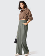 G4Free - ShiftReady Two Front Pleated Wide Leg Dress Pants -GF25J677AF-XS