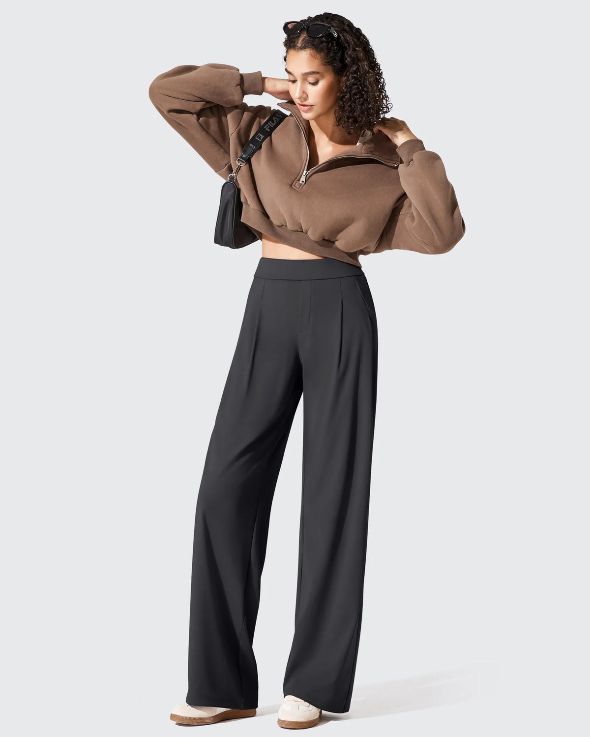 G4Free - ShiftReady Two Front Pleated Wide Leg Dress Pants -GF25J677AF-XS