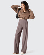 G4Free - ShiftReady Two Front Pleated Wide Leg Dress Pants -GF25J677AF-XS