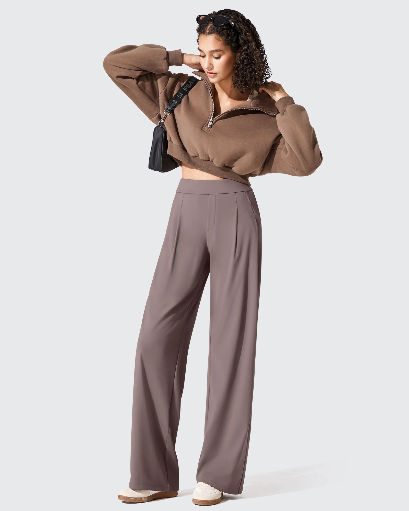 G4Free - ShiftReady Two Front Pleated Wide Leg Dress Pants -GF25J677AF-XS