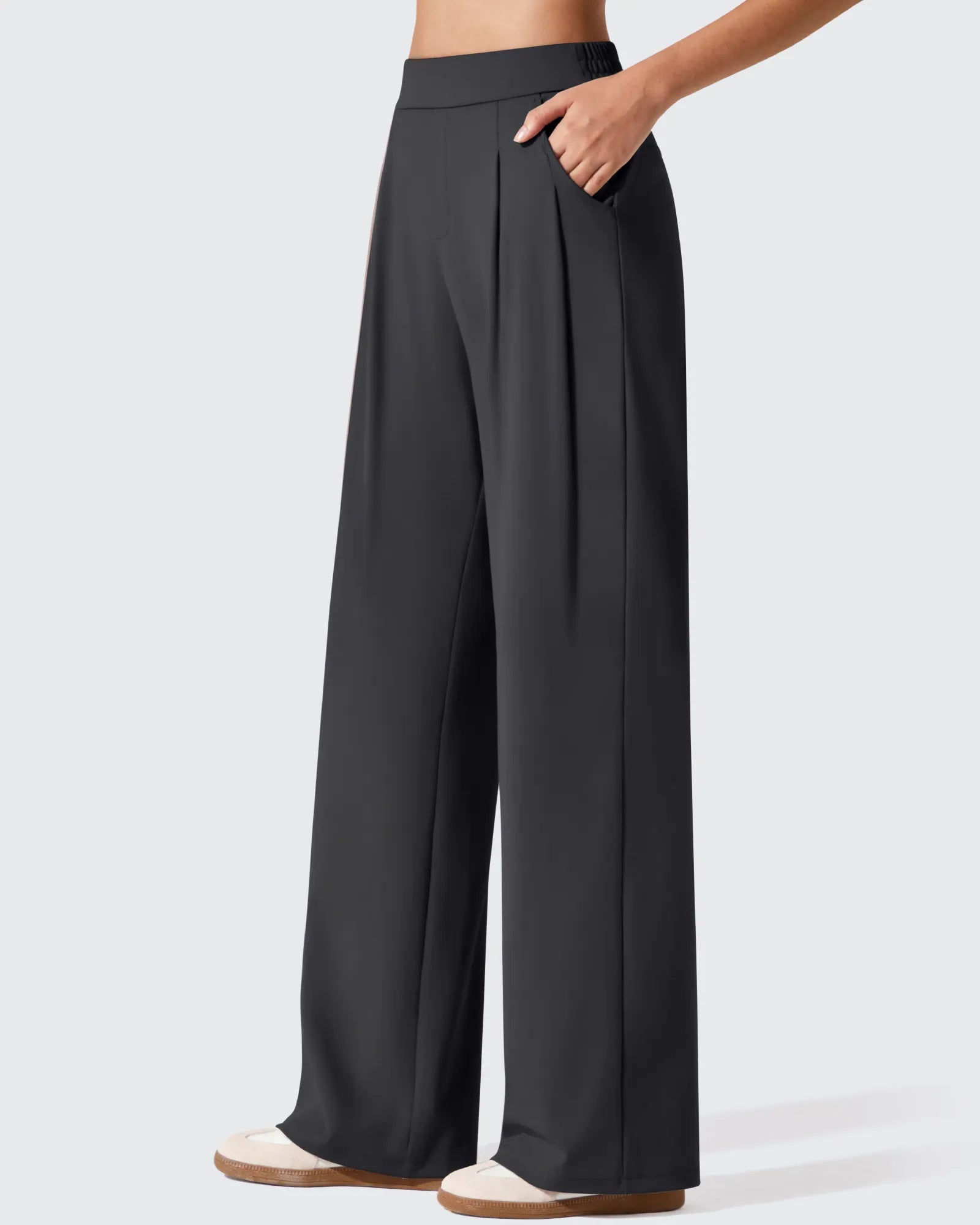 G4Free - ShiftReady Two Front Pleated Wide Leg Dress Pants -GF25J677AF-XS