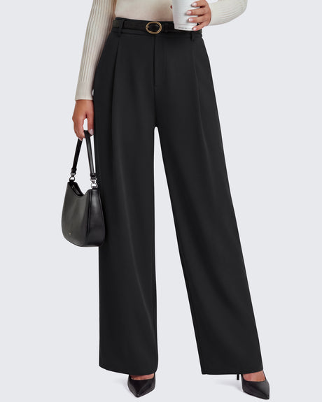G4Free - ShiftReady Wide Leg Work Pants with Pockets -GF26J1060A001F-XS