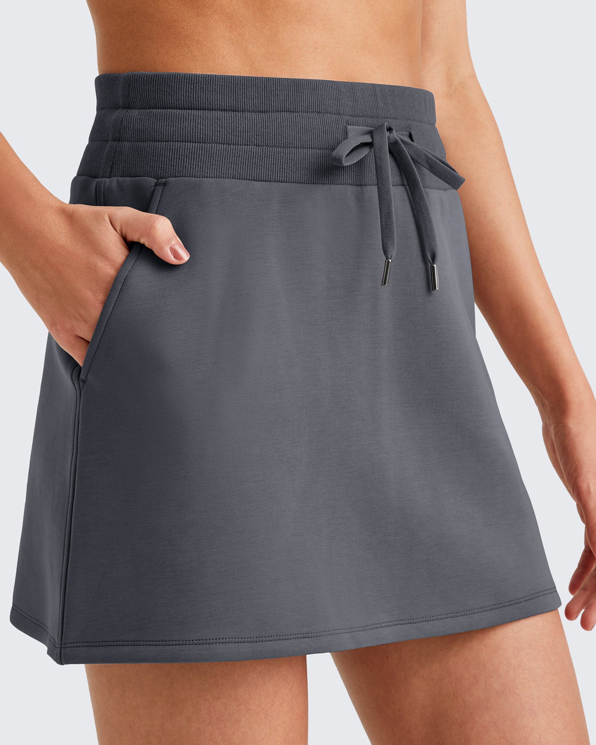 G4Free - Smoofit Casual Drawstring Sweat Skirts -GF25S404AA-S