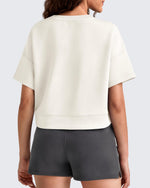 G4Free - Smoofit Crew Neck Boxy Drop Shoulder Short Sleeve -GF25K490AA-S
