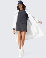 G4Free - Smoofit Crewneck Pullover Loose Sweatshirts -GF25F431AF-XS