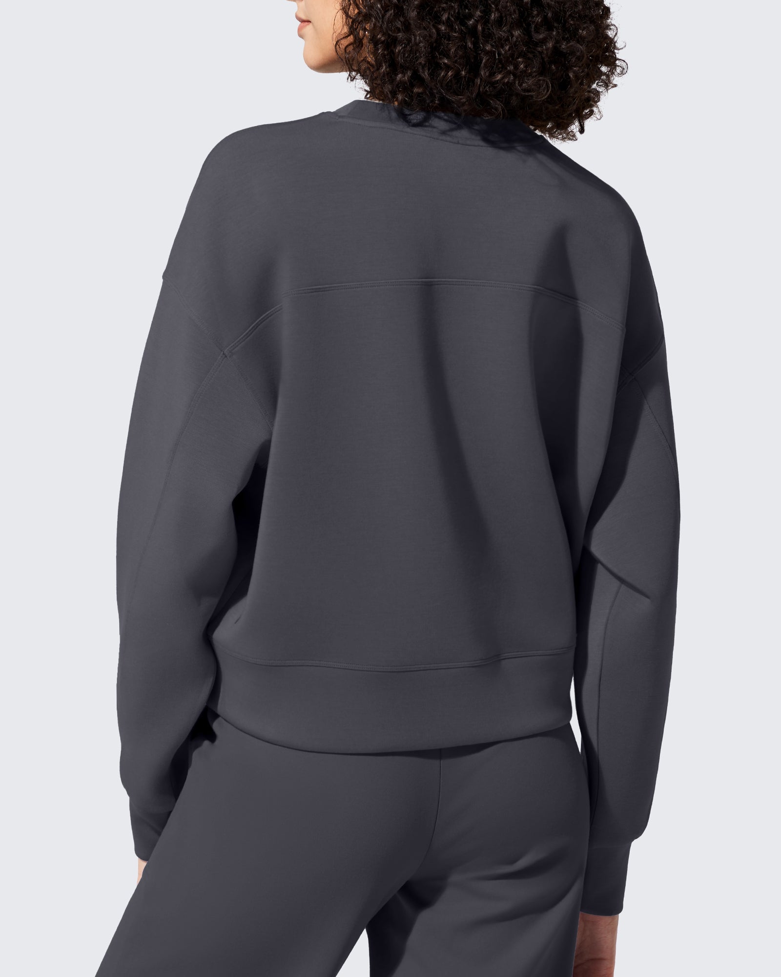 G4Free - Smoofit Crewneck Pullover Loose Sweatshirts -GF25F431AF-XS