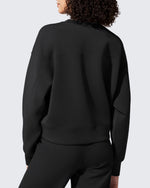 G4Free - Smoofit Crewneck Pullover Loose Sweatshirts -GF25F431AF-XS