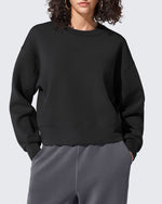 G4Free - Smoofit Crewneck Pullover Loose Sweatshirts -GF25F431AF-XS