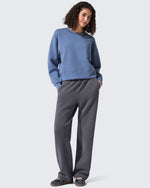G4Free - Smoofit Crewneck Pullover Loose Sweatshirts -GF25F431AF-XS