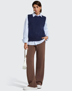 G4Free - Smoofit Elastic Drawstring Fleece Lined Wide Leg Sweatpants -GF25J723AA-S