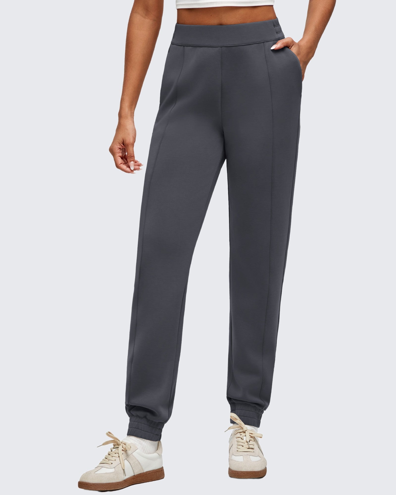 G4Free - Smoofit Elastic Waist Pull Pockets Joggers Pants -GF25D552AF-XS