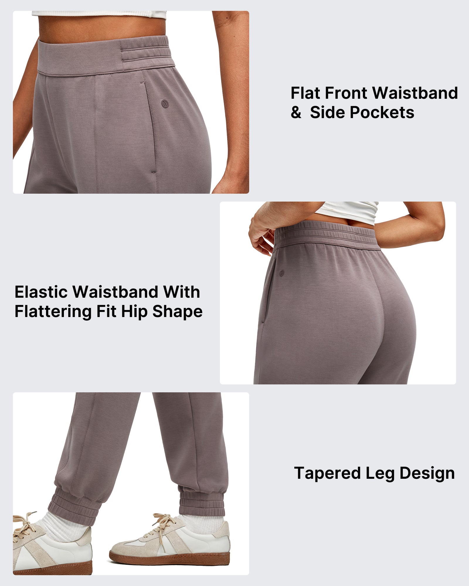 G4Free - Smoofit Elastic Waist Pull Pockets Joggers Pants -GF25D552AF-XS
