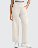 G4Free - Smoofit Elastic Waist Wide Leg Ankle Sweatpants -GF25J524AA-S