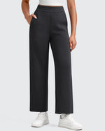 G4Free - Smoofit Elastic Waist Wide Leg Ankle Sweatpants -GF25J524AA-S