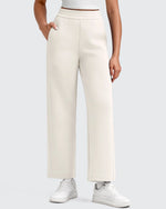 G4Free - Smoofit Elastic Waist Wide Leg Ankle Sweatpants -GF25J524AA-S