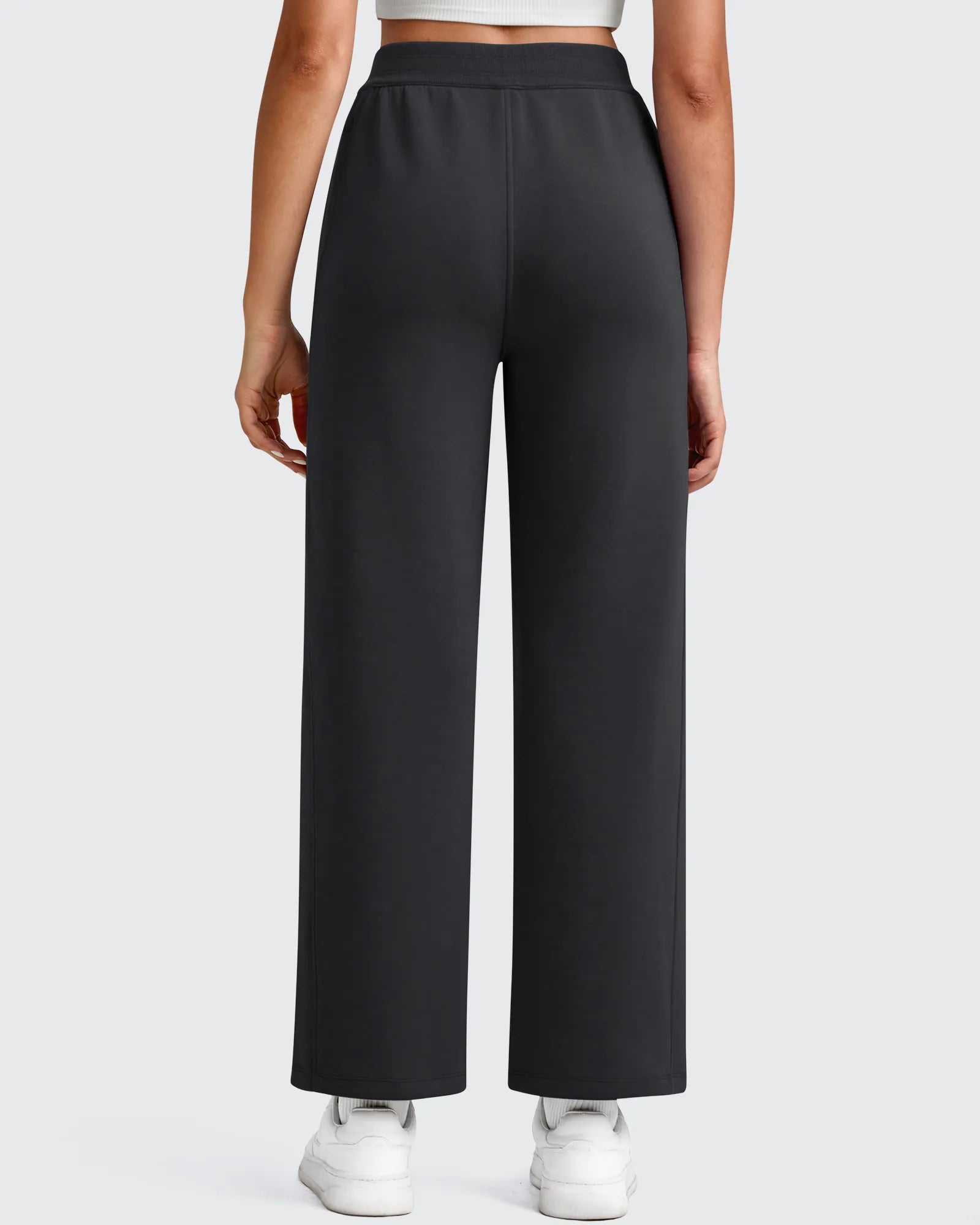 G4Free - Smoofit Elastic Waist Wide Leg Ankle Sweatpants -GF25J524AA-S