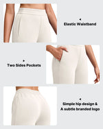 G4Free - Smoofit Elastic Waist Wide Leg Ankle Sweatpants -GF25J524AA-S