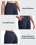 G4Free - Smoofit Elastic Waist Wide Leg Ankle Sweatpants -GF25J524AA-S