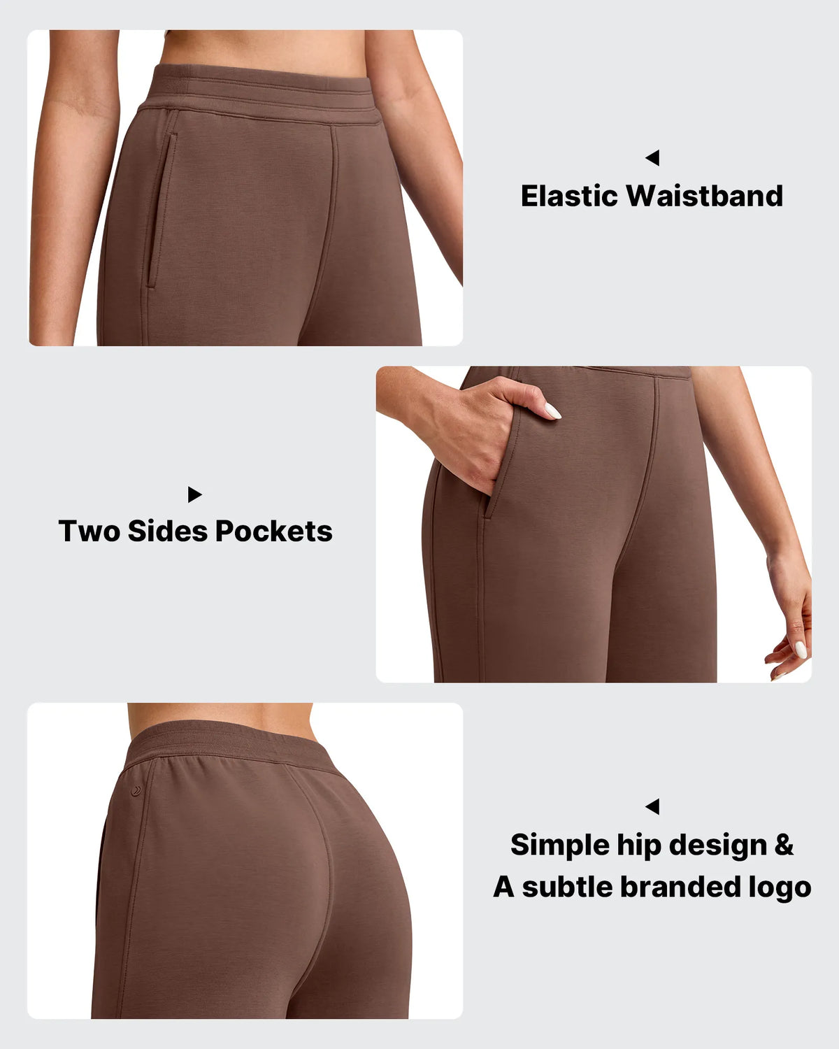 G4Free - Smoofit Elastic Waist Wide Leg Ankle Sweatpants -GF25J524AA-S