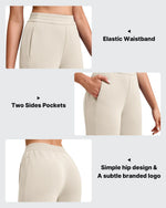 G4Free - Smoofit Elastic Waist Wide Leg Ankle Sweatpants -GF25J524AA-S