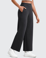G4Free - Smoofit Elastic Waist Wide Leg Ankle Sweatpants -GF25J524AA-S