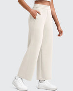 G4Free - Smoofit Elastic Waist Wide Leg Ankle Sweatpants -GF25J524AA-S
