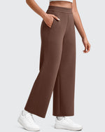 G4Free - Smoofit Elastic Waist Wide Leg Ankle Sweatpants -GF25J524CA-S