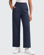 G4Free - Smoofit Elastic Waist Wide Leg Ankle Sweatpants -GF25J524DA-S