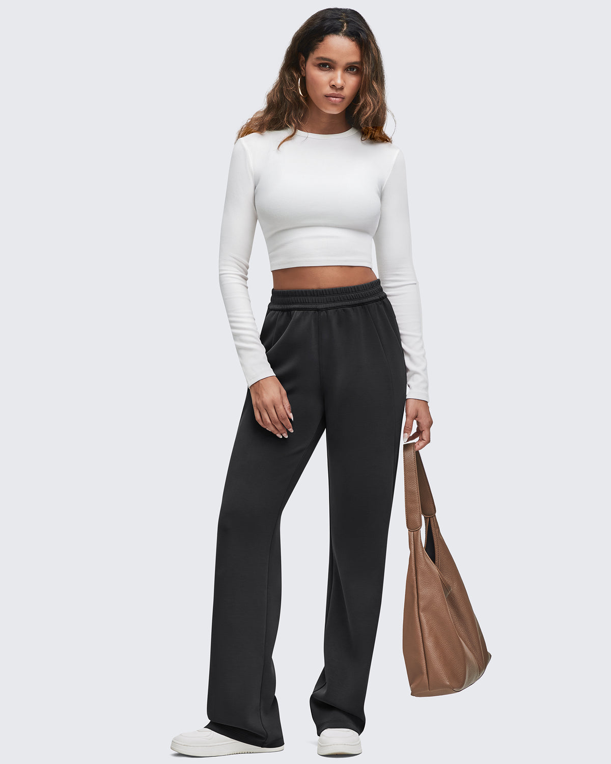 G4Free - Smoofit Elastic-Waist Wide Leg Sweatpants Regular -GF25J510AA-S