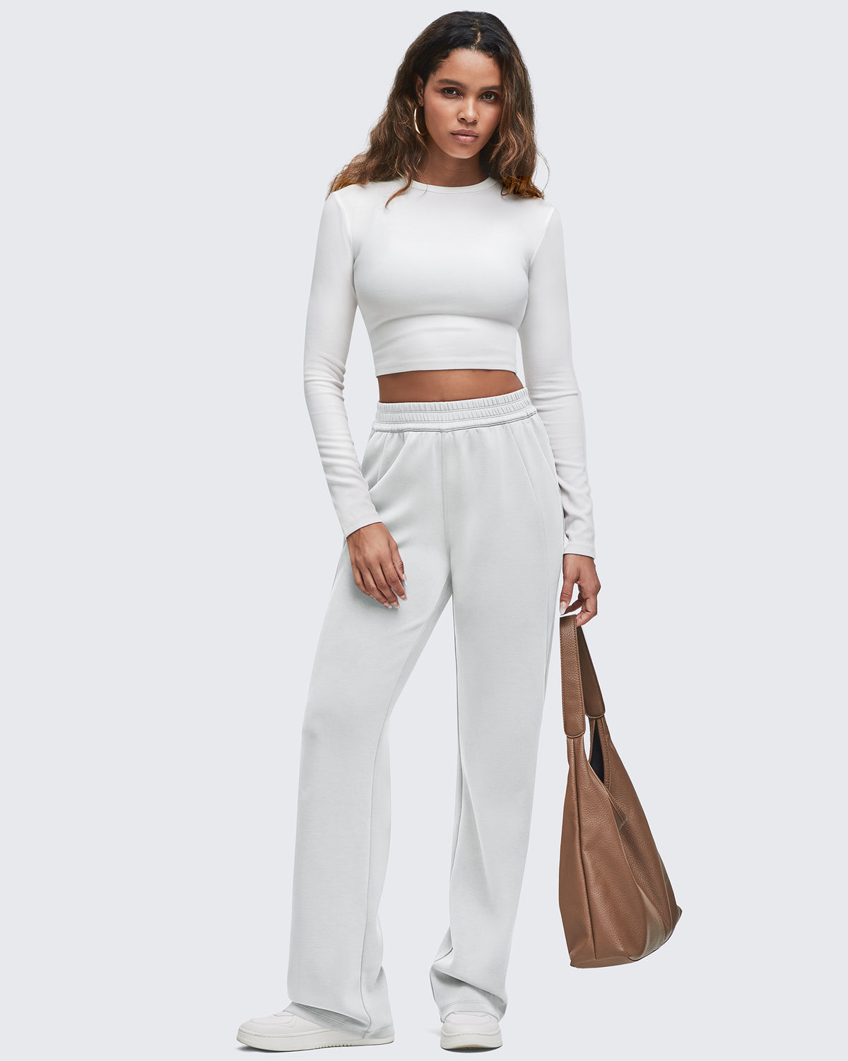 G4Free - Smoofit Elastic-Waist Wide Leg Sweatpants Regular -GF25J510AA-S