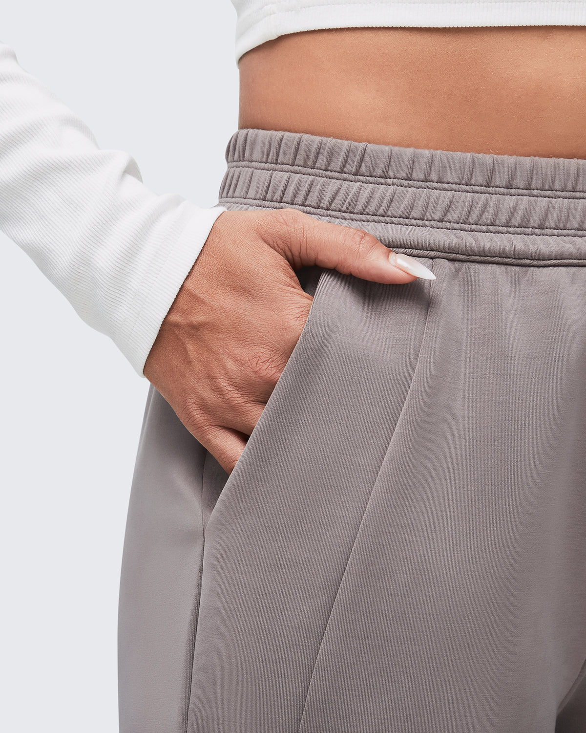 G4Free - Smoofit Elastic-Waist Wide Leg Sweatpants Regular -GF25J510AA-S