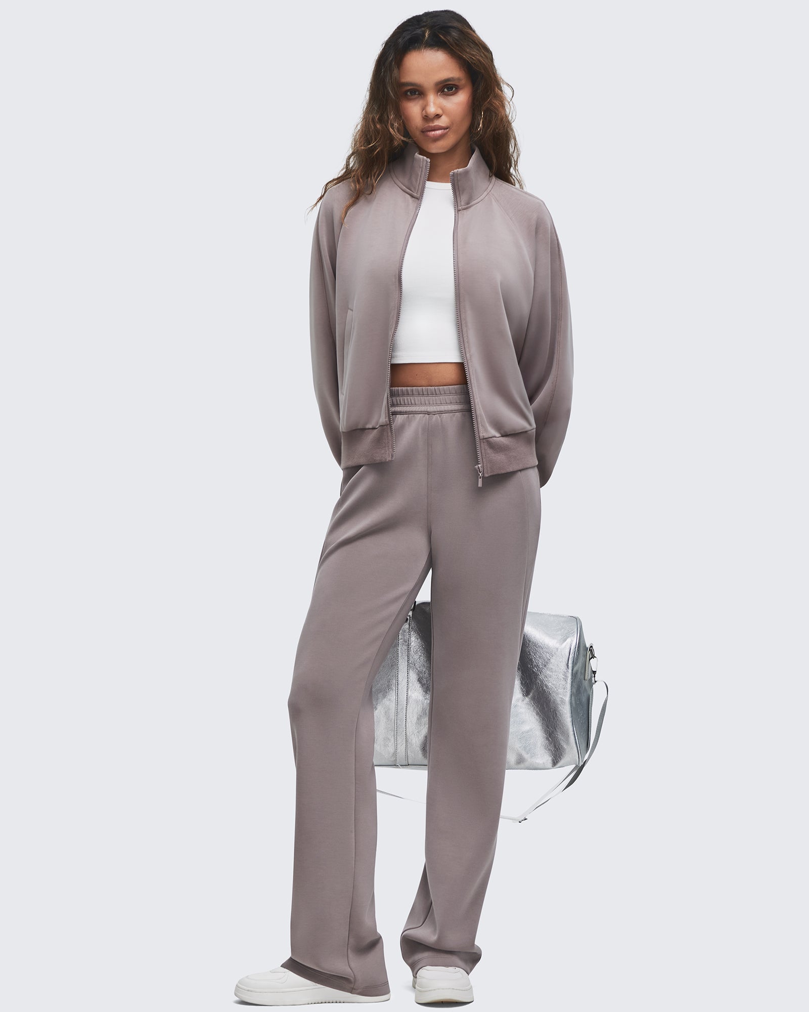 G4Free - Smoofit Elastic-Waist Wide Leg Sweatpants Regular -GF25J510AA-S