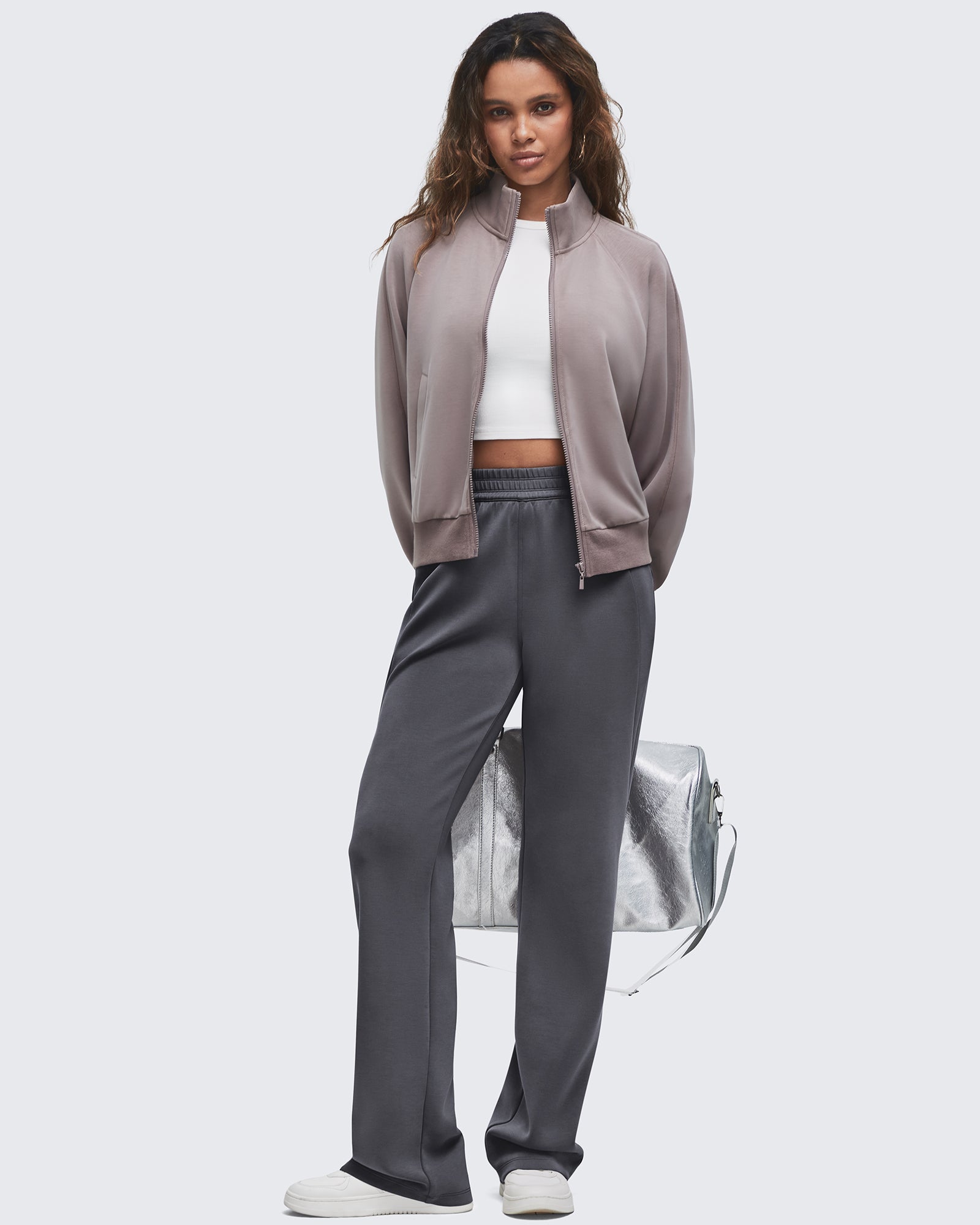 G4Free - Smoofit Elastic-Waist Wide Leg Sweatpants Regular -GF25J510AA-S