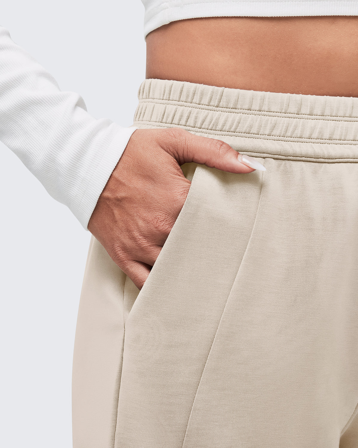 G4Free - Smoofit Elastic-Waist Wide Leg Sweatpants Regular -GF25J510AA-S