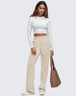 G4Free - Smoofit Elastic-Waist Wide Leg Sweatpants Regular -GF25J510AA-S