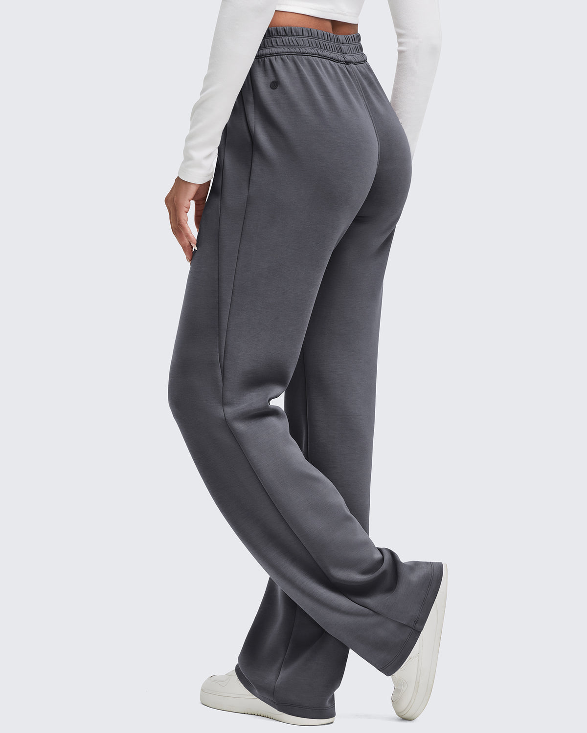 G4Free - Smoofit Elastic-Waist Wide Leg Sweatpants Petite -GF25J509CA-S