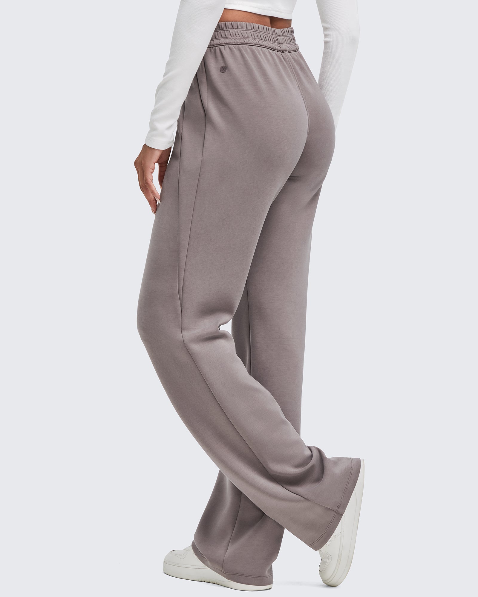 G4Free - Smoofit Elastic-Waist Wide Leg Sweatpants Petite -GF25J509EA-S