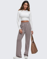 G4Free - Smoofit Elastic-Waist Wide Leg Sweatpants Regular -GF25J510AA-S