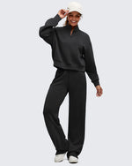 G4Free - Smoofit Elastic-Waist Wide Leg Sweatpants Regular -GF25J510AA-S
