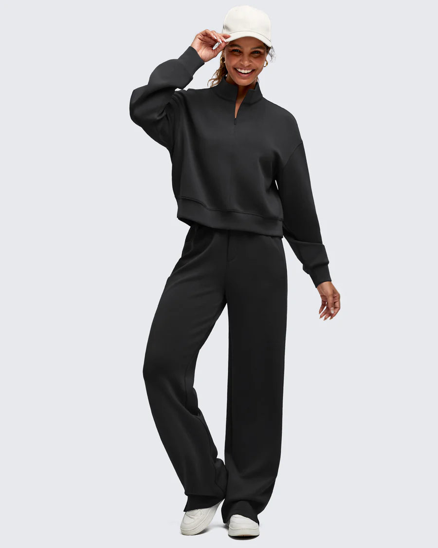 G4Free - Smoofit Elastic-Waist Wide Leg Sweatpants Regular -GF25J510AA-S